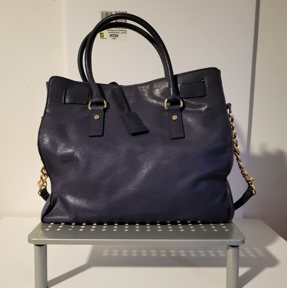 MICHAEL KORS BLUE LEATHER BAG - Picture 3 of 7